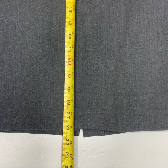 Nine West Dark Gray Midi Pencil Skirt Size 2 - Picture 2 of 8
